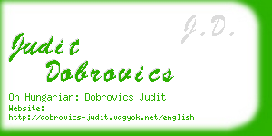 judit dobrovics business card